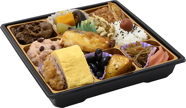 彩り幕の内御膳（活〆ぶり西京焼入）