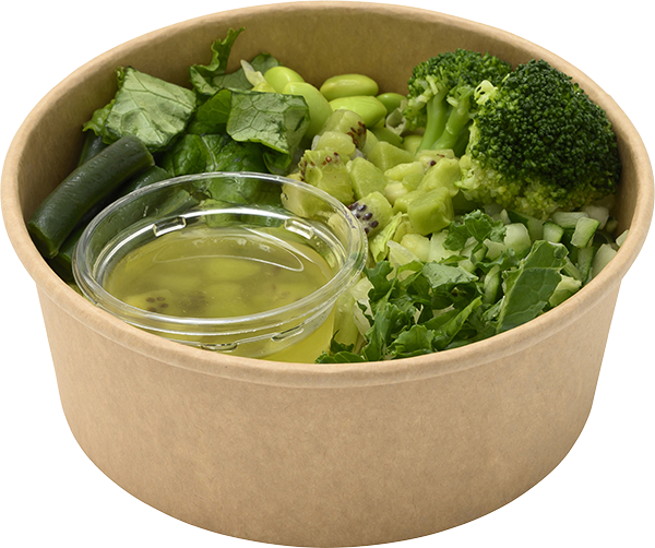 キウイドレッシングのALL GREEN SALAD