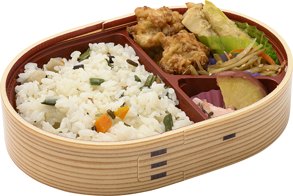 けの汁で炊いた「けの飯」青森満載弁当