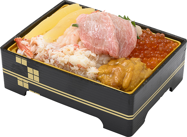 盛り過ぎ！大トロ入り７種の海鮮贅沢極み重