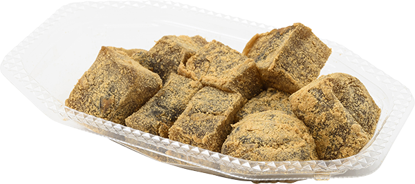 沖縄県産黒糖と丹波黒豆の本わらび粉入りわらび餅