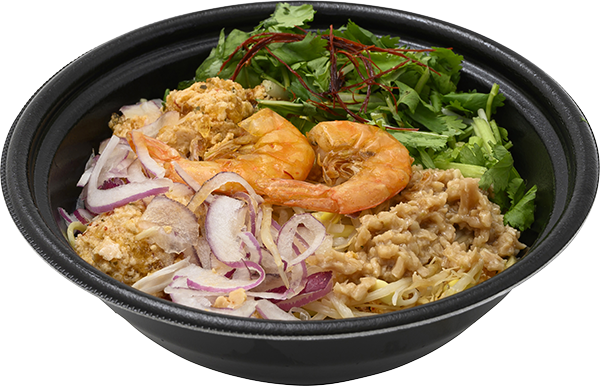 ココナッツクリームで仕立てた濃厚トムヤムヌードル