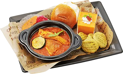 福岡の海と太陽の恵みのランチプレート