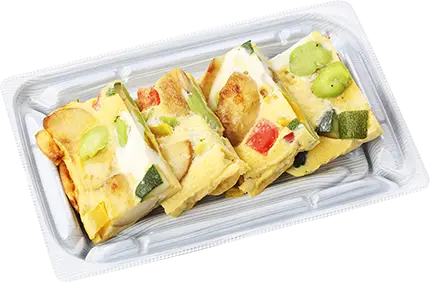 北海道産ポテトの彩り塩糀オムレツ