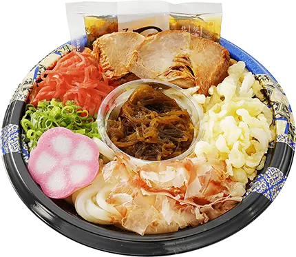 沖縄風！もずくつるつるぶっかけうどん