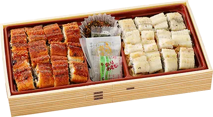 白と黒の贅沢ひつまぶし食べ比べ